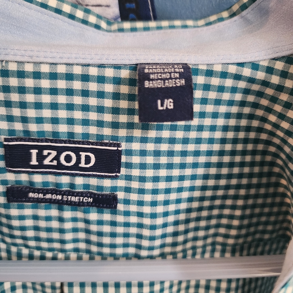 Dress shirt checkered Lg
